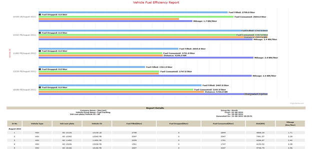 vehicle fuel efficiency report