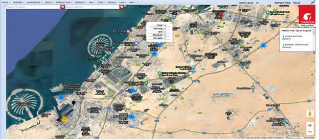 vehicle tracking report